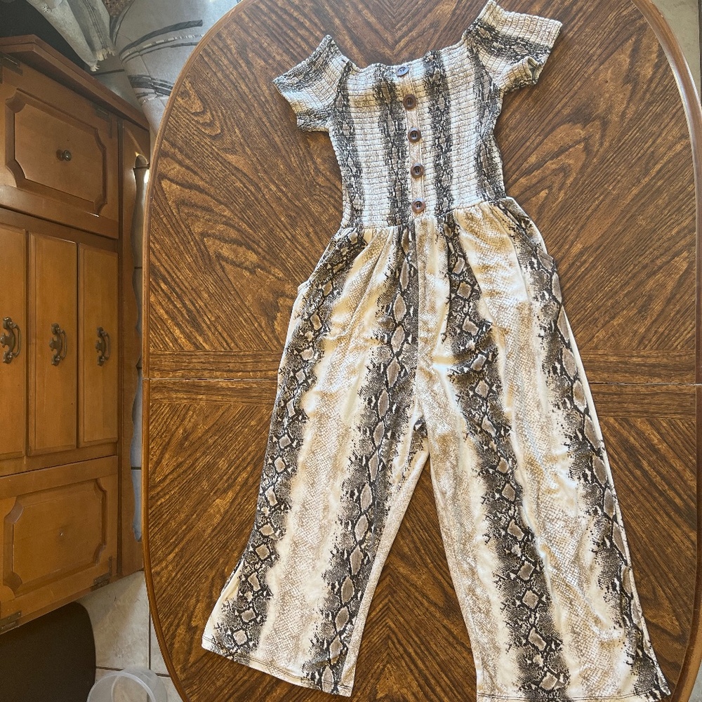 Snake skin romper